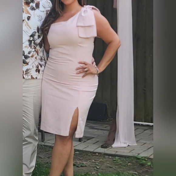 One-Shoulder Sheath Dress  size 12 - Picture 5 of 7